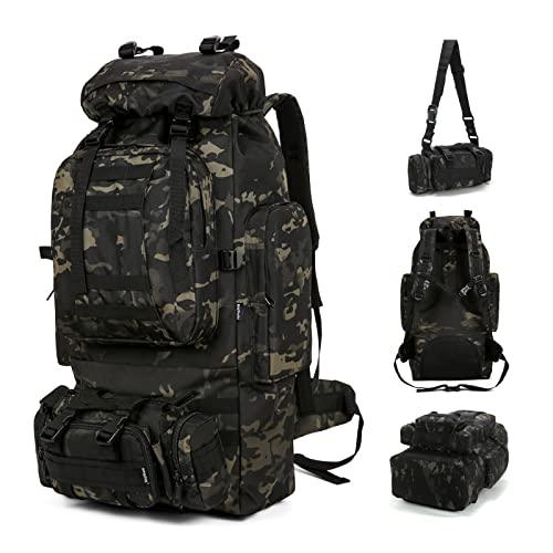 TianYaOutDoor Military Tactical Backpack Detachable Molle Bag Large capacity Rucksack Camping Hiking Backpack for Men Women - Grey Wolf Market