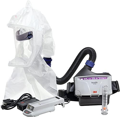 3M PAPR Respirator, Versaflo Powered Air Purifying Respirator Kit, TR-300N+ ECK, Easy Clean, Disposable Hood, Pharmaceutical, Food Safety, Painting, and Lead Battery Manufacturing Recycling - Grey Wolf Market