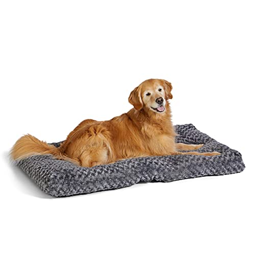 Amazon Basics Plush Pet Bed and Dog Crate Pad, X-Large, 46 x 29 x 4 Inches