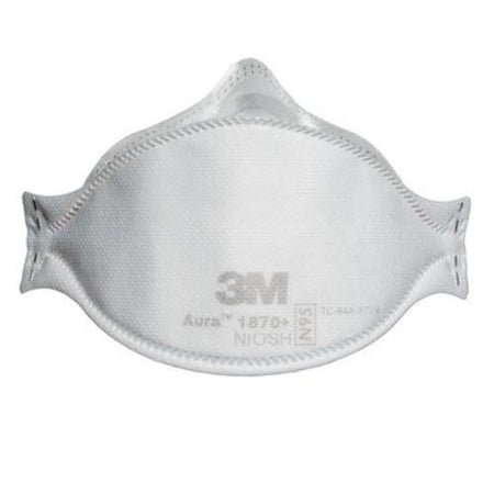 3M Health Care 1870+ Health Care Particulate Respirator Mask, Flat Fold (Pack of 120) - Grey Wolf Market