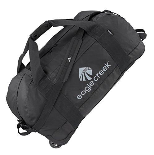 Eagle Creek No Matter What Rolling Duffel Bag L - Featuring Durable Water-Resistant Fabric, Bar-Tacked Reinforcement, and Heavy Duty Treaded Wheels, Black - Large - Grey Wolf Market
