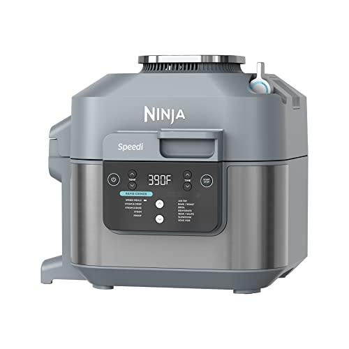 Ninja SF301 Speedi Rapid Cooker & Air Fryer, 6-Quart Capacity, 12-in-1 Functions to Steam, Bake, Roast, Sear, Sauté, Slow Cook, Sous Vide & More, 15-Minute Speedi Meals All In One Pot, Sea Salt Gray - Grey Wolf Market