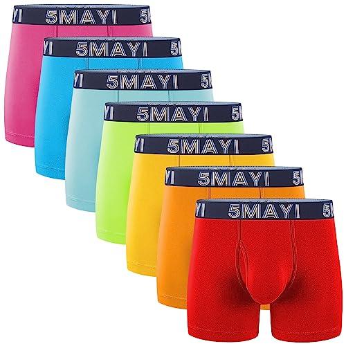 5Mayi Mens Underwear Boxer Briefs Cotton Men's Boxer Briefs Underwear Men Pack XL - Grey Wolf Market